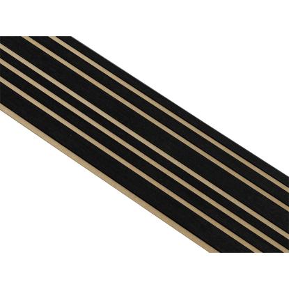 I-Wood Medio+ Mixed akustikpanel, sortmalet, brun filt og sort kerne, egefiner, 17 x 300 mm