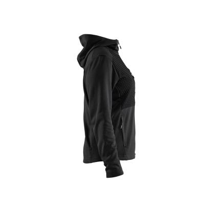 Blåkläder 3542 dame hættetrøje full zip, sort