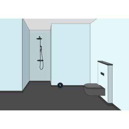 Fibo udvendig hjørneprofil, alu, 135°, 2400 mm