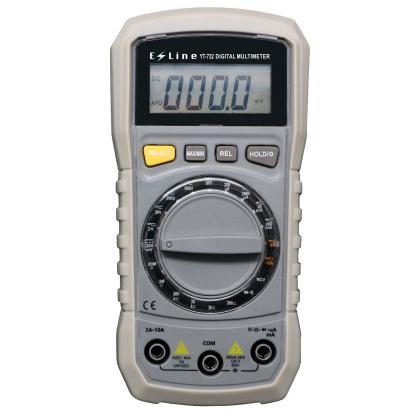 E-Line digital multimeter med lyd og lys, grå