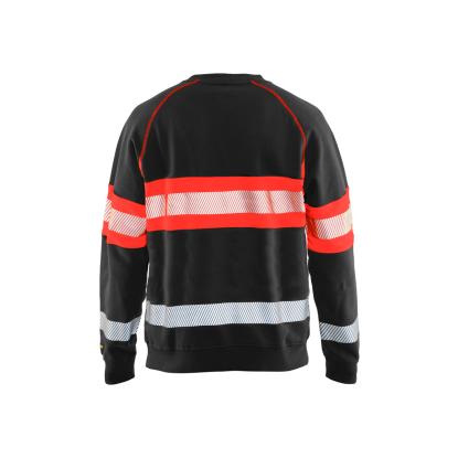 Blåkläder 3359 high vis sweatshirt, sort/hi-vis rød