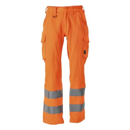 MASCOT SAFE LIGHT arbejdsbukser med lårlommer, hi-vis orange
