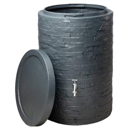 4rain Stone regnvandstønde med hane - 250 liter