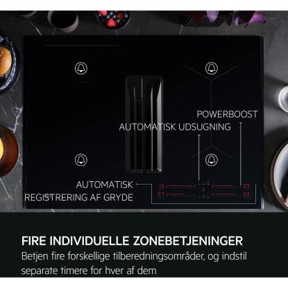 AEG TCH74B01CB induktionskogeplade med indbygget emhætte