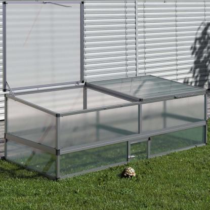 KGT Turtle sokkel til mistbænk 210, aluminium, 205 x 91 x 23 cm