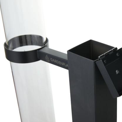 Gardenflare Klassisk ildrør, sort, H130,6 cm