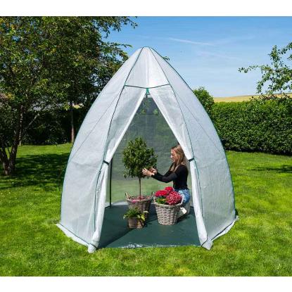 Westmann Avocado overvintringstelt/drivhus, PE-folie, hvid, 250 x 250 x 250 cm