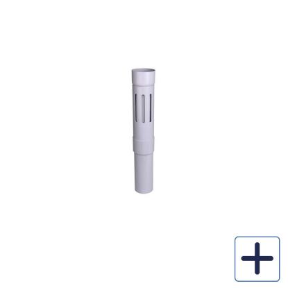 Plastmo altanafløb, PVC, grå