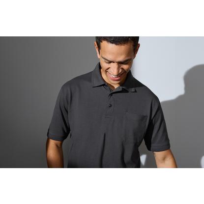 ID PRO Wear 0320 poloshirt med lomme, koks grå