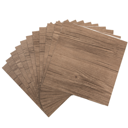 d-c-fix selvklæbende gulvfliser, 30,5 x 30,5 cm, dark oak - 1,02 m²