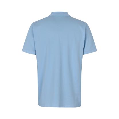 ID 0586 poloshirt, økologisk, lys blå