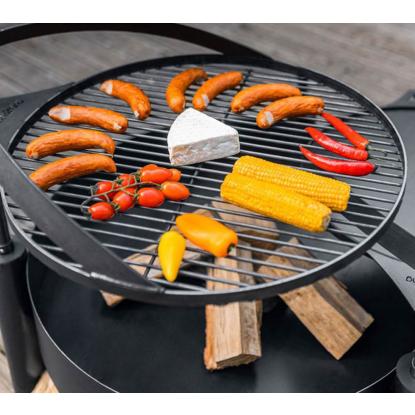 Cook King grillrist med håndtag til Bandito og Montana X bålsted, naturstål, sort, Ø60 cm