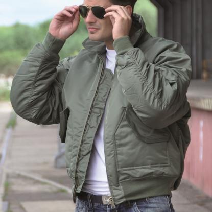 Mil-Tec CWU Basic pilotjakke, olivengrøn