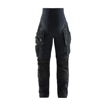 Blåkläder 7103 graviditets håndværkerbuks zip-off, sort