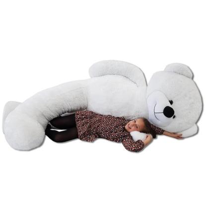 Bamse, bjørn, hvid, 220 cm