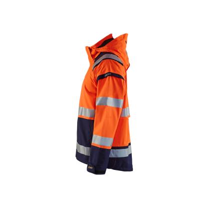 Blåkläder 4987 high vis skaljakke, hi-vis orange/marineblå