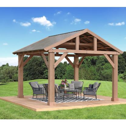 Westmann Yukon pavillon, cedertræ/aluminium, 330 x 365 x 427 cm - 15,59 m²