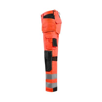 Blåkläder 1565 high vis buks med ventilation, hi-vis rød/sort