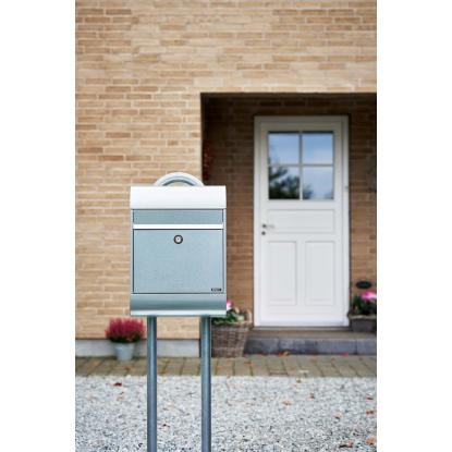Allux 6000 postkasse med cylinderlås, galvaniseret