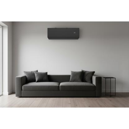 AE Mat Pro 9 luft-til-luft varmepumpe med Wi-Fi, 4 kW, mat sort, 73 m²