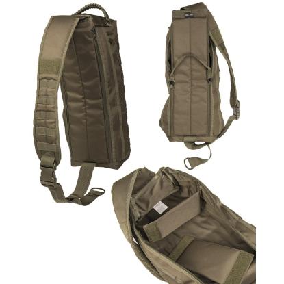 Mil-Tec sling bag, olivengrøn - 15 liter