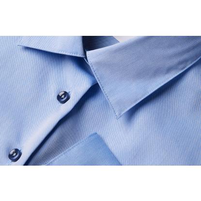 Seven Seas S372 Fine Twill Contrast skjorte, modern, dame, lys blå