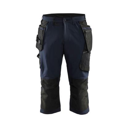 Blåkläder 1521 håndværker knickers 4-vejs stretch, mørk marineblå/sort