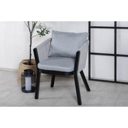 Venture Design Virya havestol med armlæn, sort 