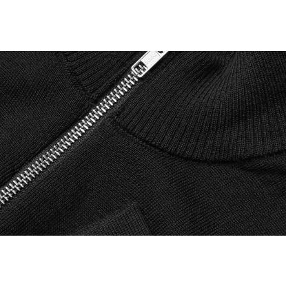 Seven Seas S661 The cardigan med lynlås, merino, dame, sort
