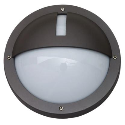 SG Armaturen Uno LED væglampe, Ø27 cm, IP65, grafitgrå