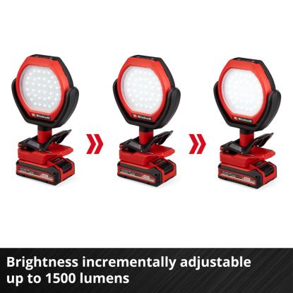 Einhell GC-OL 18/1500 Li-Solo akku udendørslampe, 1500 lumen, uden batteri og lader