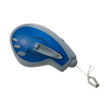 Defi Gunner Line kridtsnor med udveksling, grå/blå - 30 meter