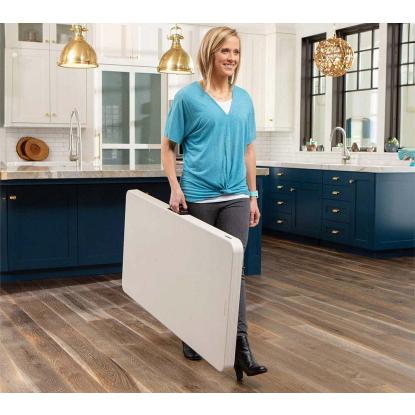 Lifetime sammenklappeligt bord, plast, hvid, 61 x 122 x 86 cm