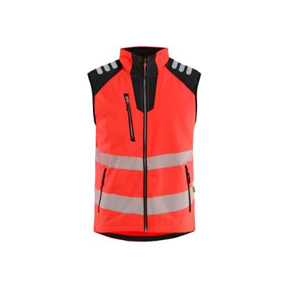 Blåkläder 3091 high vis softshell-vest, hi-vis rød/sort