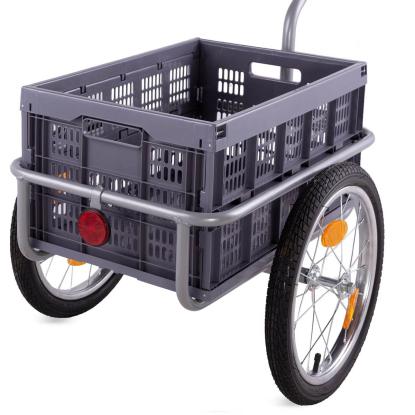 Cykelanhænger med aftagelig transportkasse, maks. 50 kg