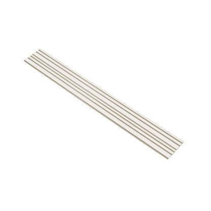 I-Wood Basic Mixed akustikpanel, hvidmalet, beige filt og lys kerne, folie, 16 x 300 mm 