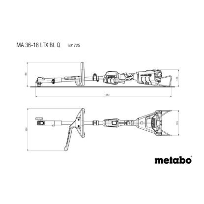 Metabo MA 36-18 LTX BL Q motorenhed til multisystem, 18V, uden batteri og lader