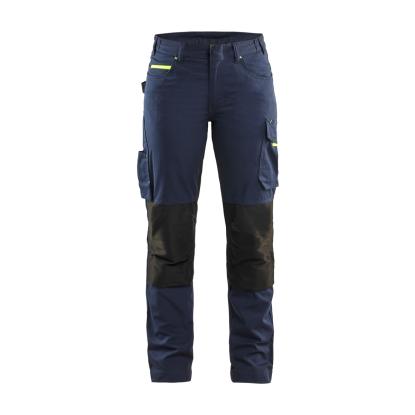 Blåkläder 7195 dame service buks med stretch, mørk marineblå/hi-vis gul