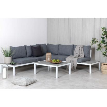 Venture Design Odense hjørnesofasæt, hvid/grå