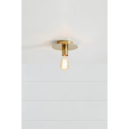 Markslöjd Piatto loftslampe, Ø18 cm, messing