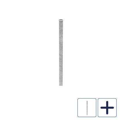 Wimex stolpesæt med start/slut stolpe, stolpehat og anker, galvaniseret, 80 x 80 mm
