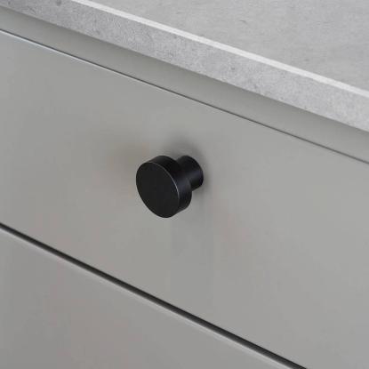 Beslag Design Mood knop, Ø30/25 mm, mat sort