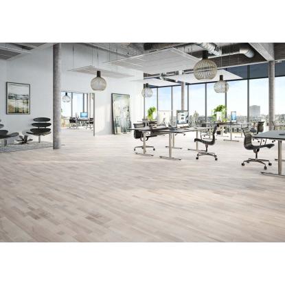 Moland Molaloc Classic Parket parketgulv, ask, hvid matlak