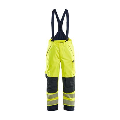 Blåkläder 1881 multinorm skalbuks inherent, hi-vis gul/marineblå
