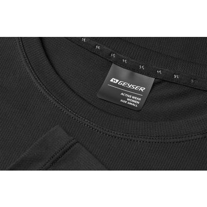 GEYSER G11003 Active T-shirt med lange ærmer, dame, sort