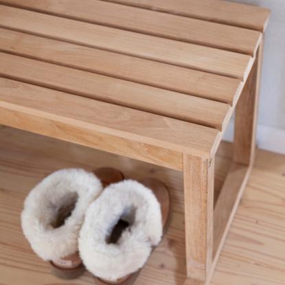Cinas Vega havebænk, teak, 120 x 40 cm