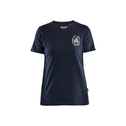 Blåkläder 9417 dame t-shirt blåkläder beach club, mørk marineblå