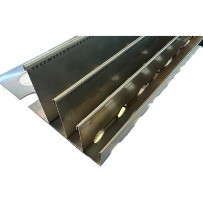 VegTech kantskinne, 85 x 55 mm x 2 meter, sort