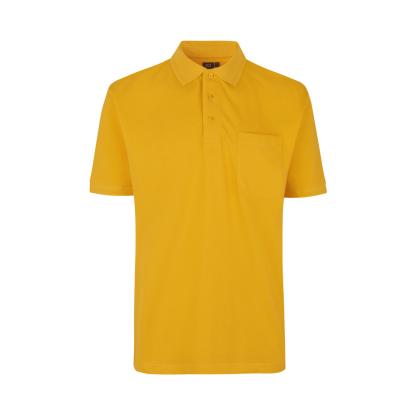 ID PRO Wear 0320 poloshirt med lomme, gul