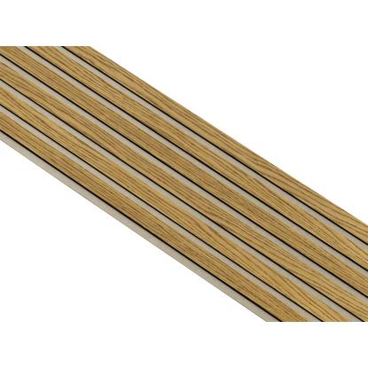 I-Wood Basic Original akustikpanel, brun olieret, beige filt og sort kerne, egefiner, 17 x 300 mm 